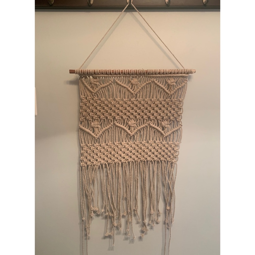 Woven wall hanging